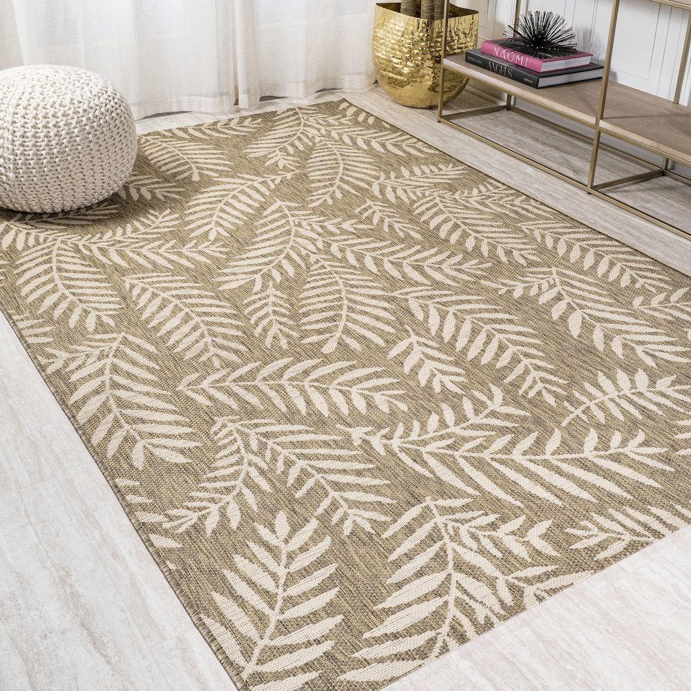 Nevis Palm Frond Indoor/Outdoor Area Rug. Picture 2