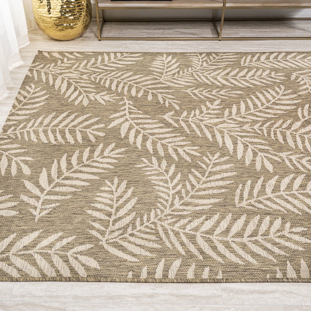 Nevis Palm Frond Indoor/Outdoor Area Rug. Picture 3