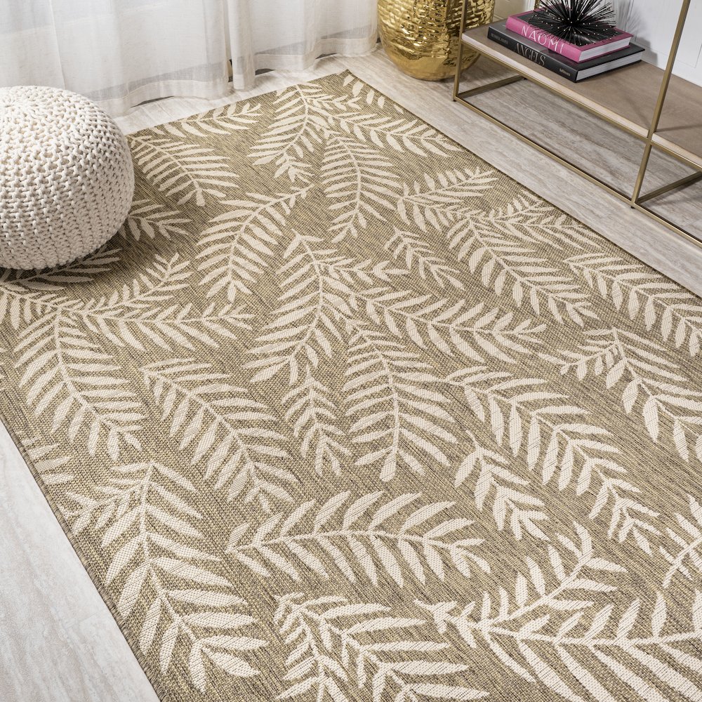 Nevis Palm Frond Indoor/Outdoor Area Rug. Picture 4