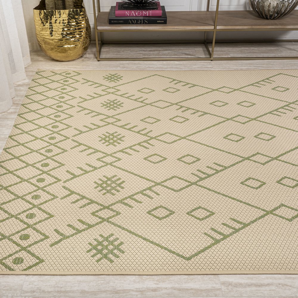 Boho Moroccan Indoor/Outdoor Area Rug. Picture 3
