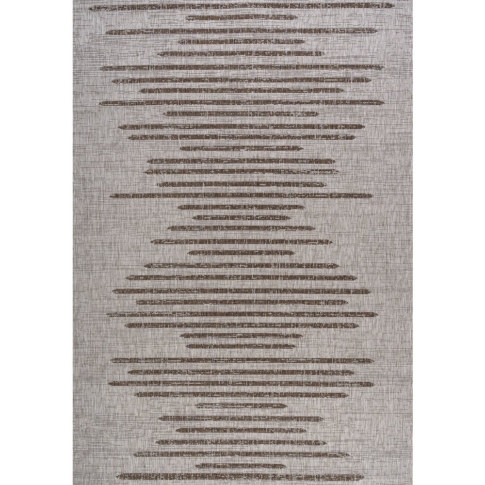 Zolak Berber Stripe Geometric Indoor/Outdoor Area Rug. Picture 1