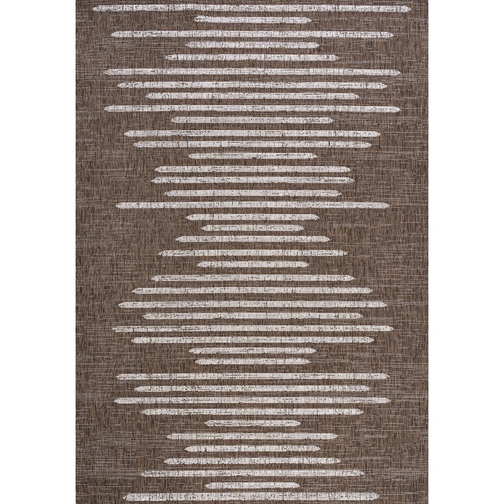 Zolak Berber Stripe Geometric Indoor/Outdoor Area Rug. Picture 1