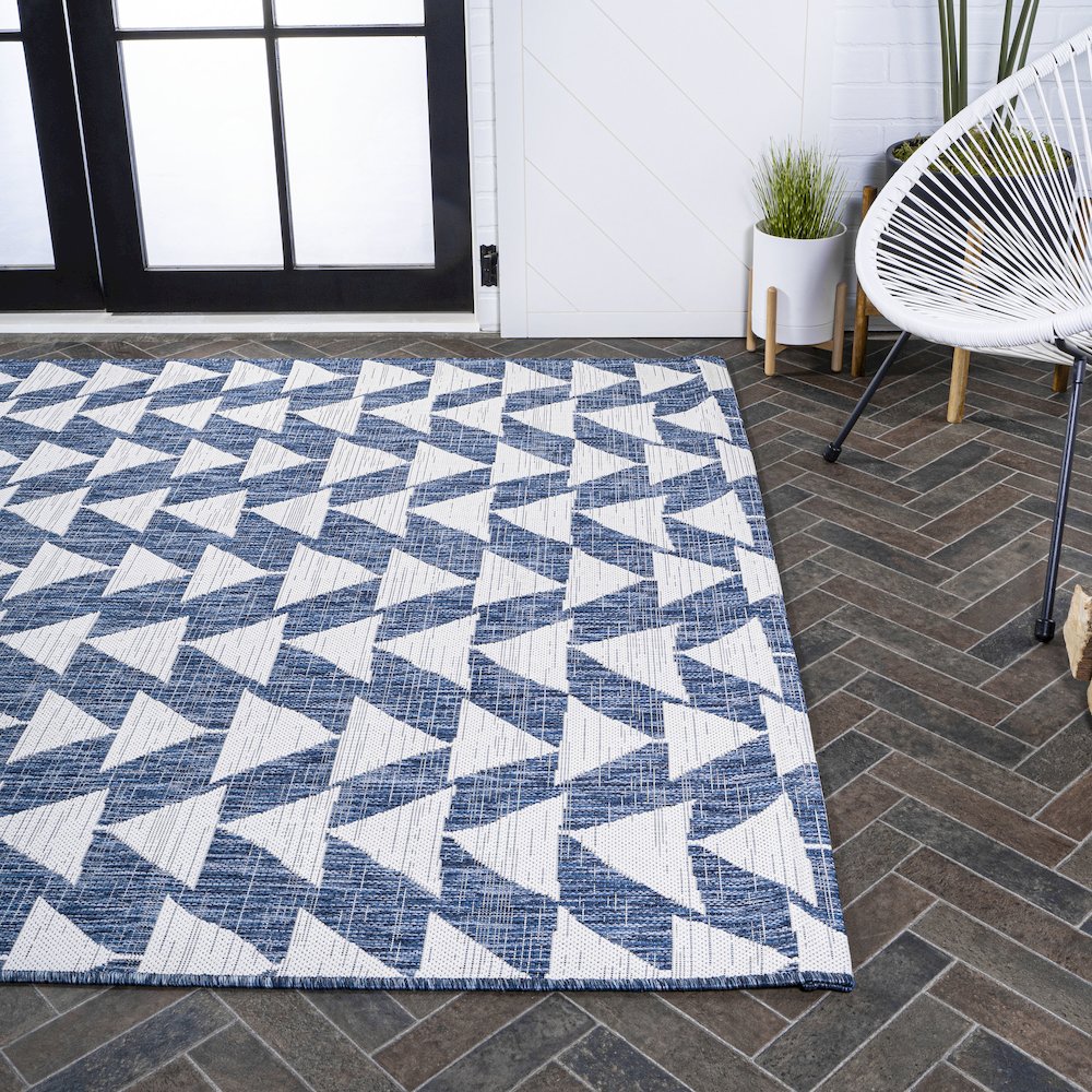 Andratx Modern Tribal Geometric Indoor/Outdoor Area Rug. Picture 7