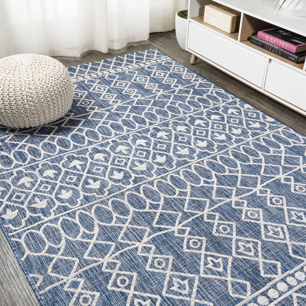 Kafel Tribal Bohemian Indoor/Outdoor Area Rug. Picture 4