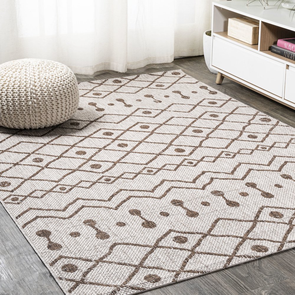 Nokat Tribal Bohemian Indoor/Outdoor Area Rug. Picture 2