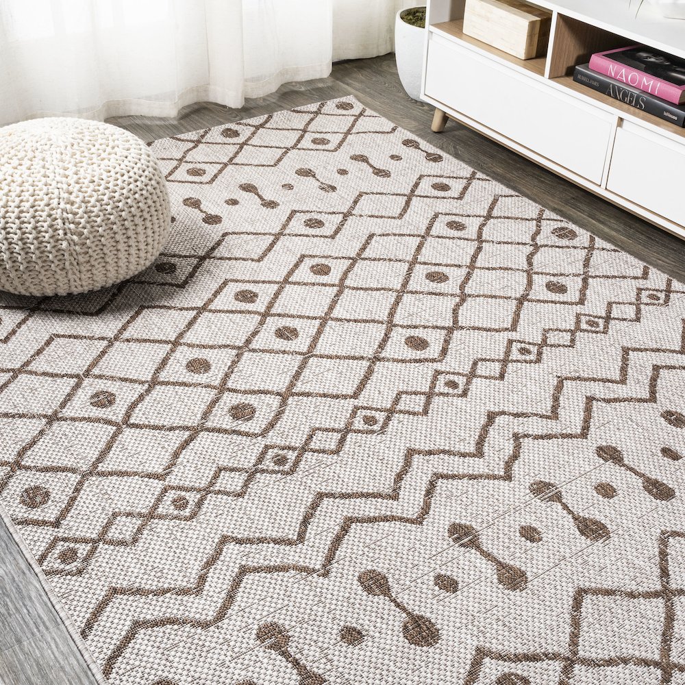 Nokat Tribal Bohemian Indoor/Outdoor Area Rug. Picture 4