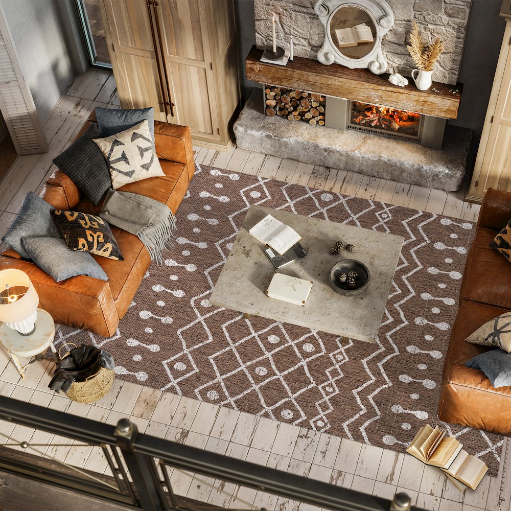 Nokat Tribal Bohemian Indoor/Outdoor Area Rug. Picture 5