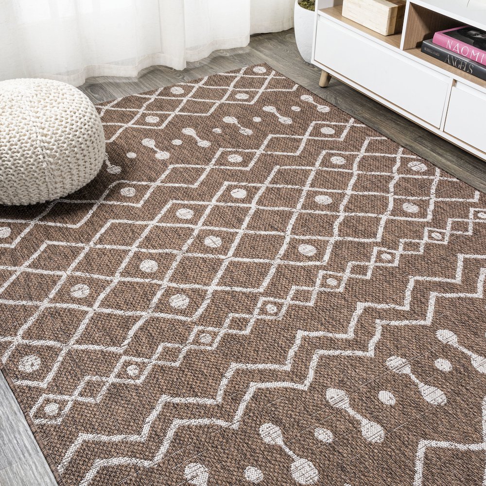 Nokat Tribal Bohemian Indoor/Outdoor Area Rug. Picture 4