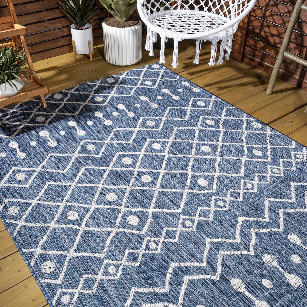 Nokat Tribal Bohemian Indoor/Outdoor Area Rug. Picture 9