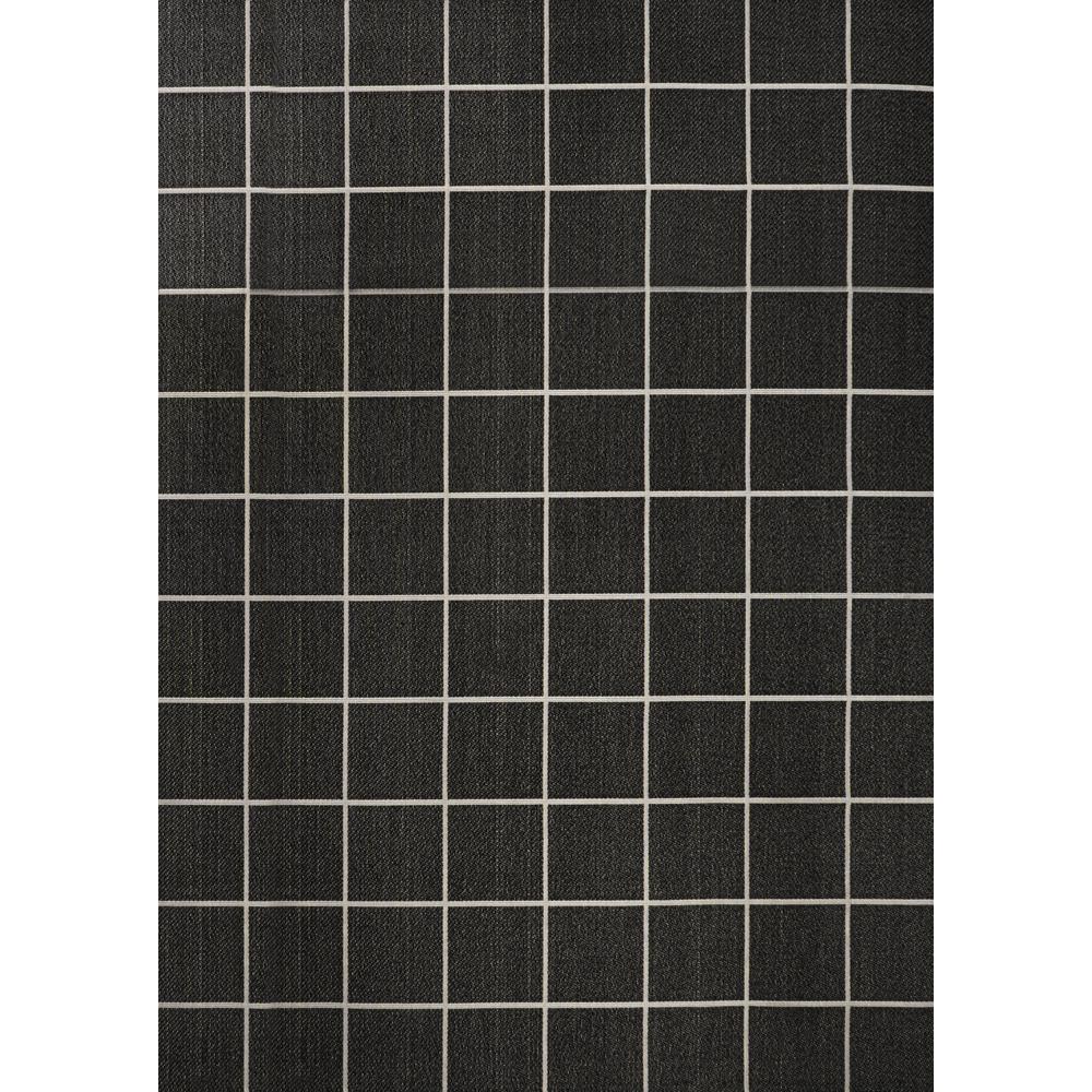 Grid Modern Squares Indoor/Outdoor Area Rug. Picture 2