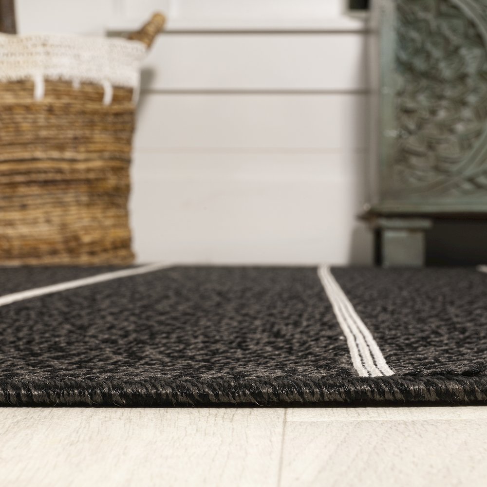Grid Modern Squares Indoor/Outdoor Area Rug. Picture 17