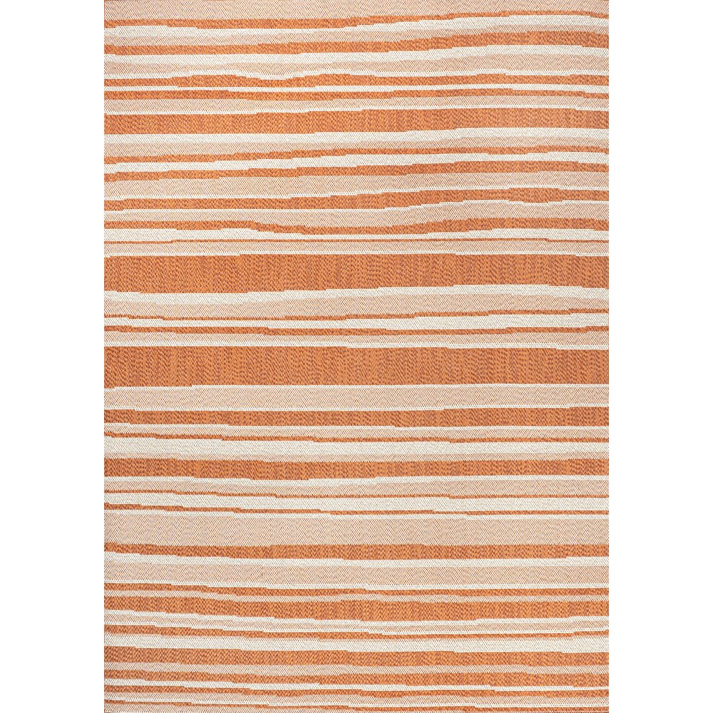Castara Wavy Stripe Modern Indoor/Outdoor Area Rug. Picture 1