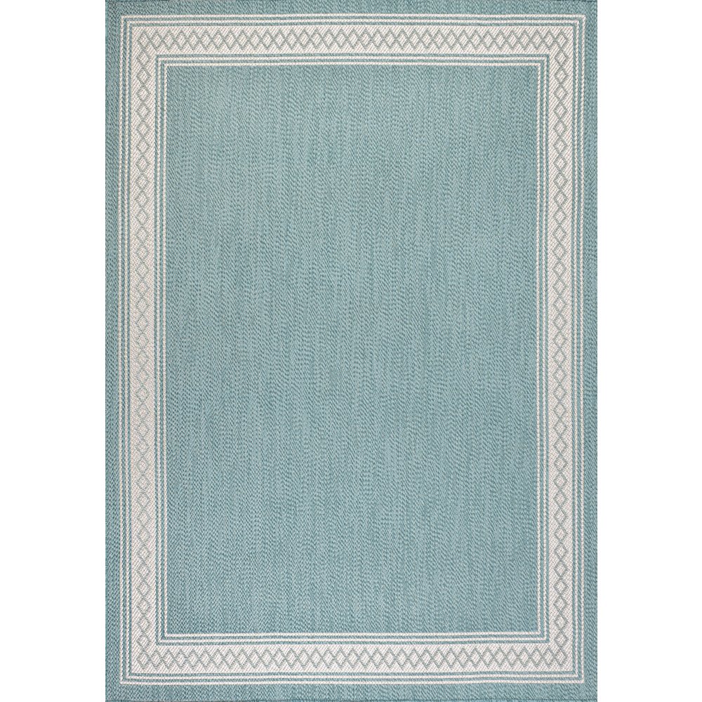 Lucia Classic Diamond Border Indoor/Outdoor Area Rug. Picture 1