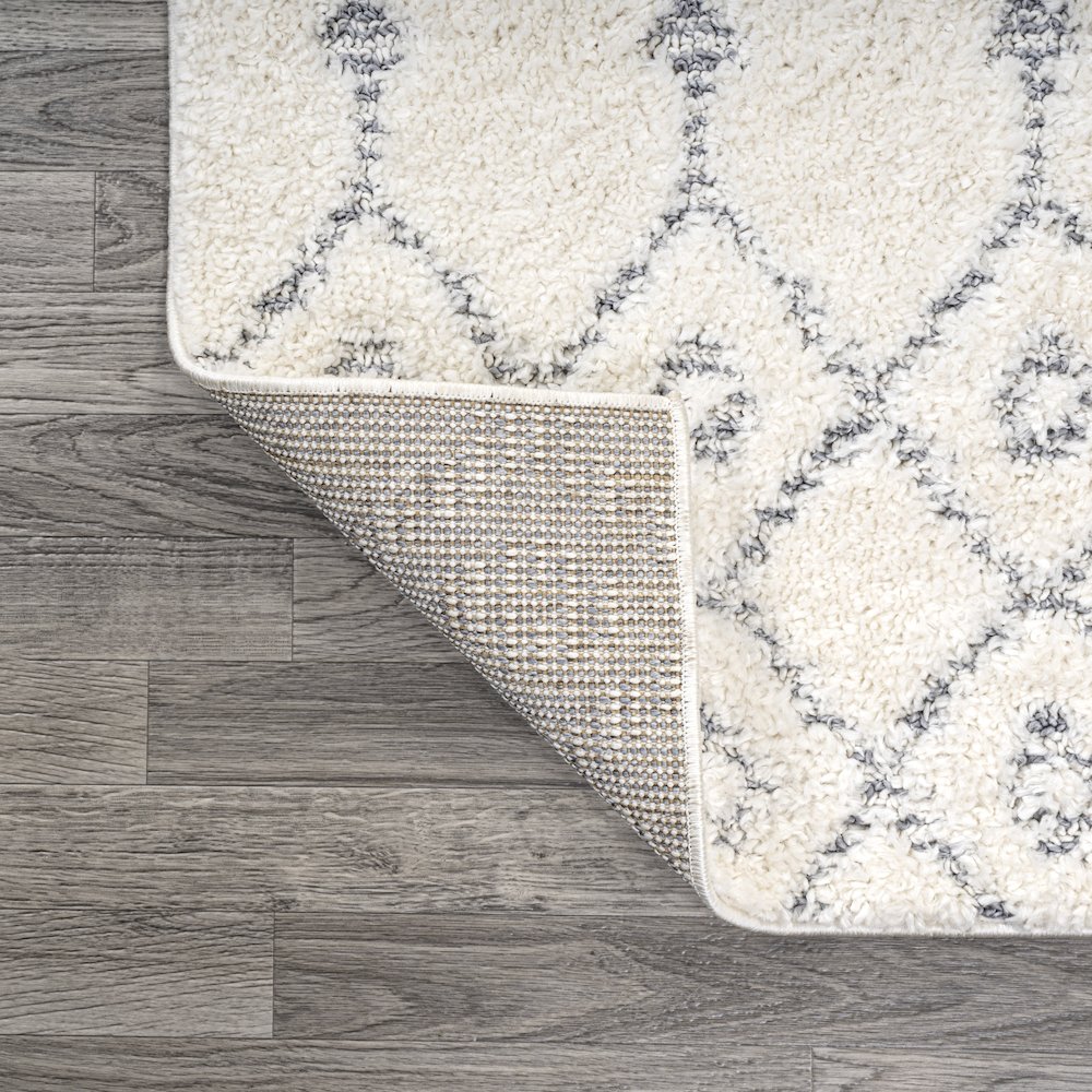 Pia Moroccan Trellis Plush Carved Area Rug. Picture 6