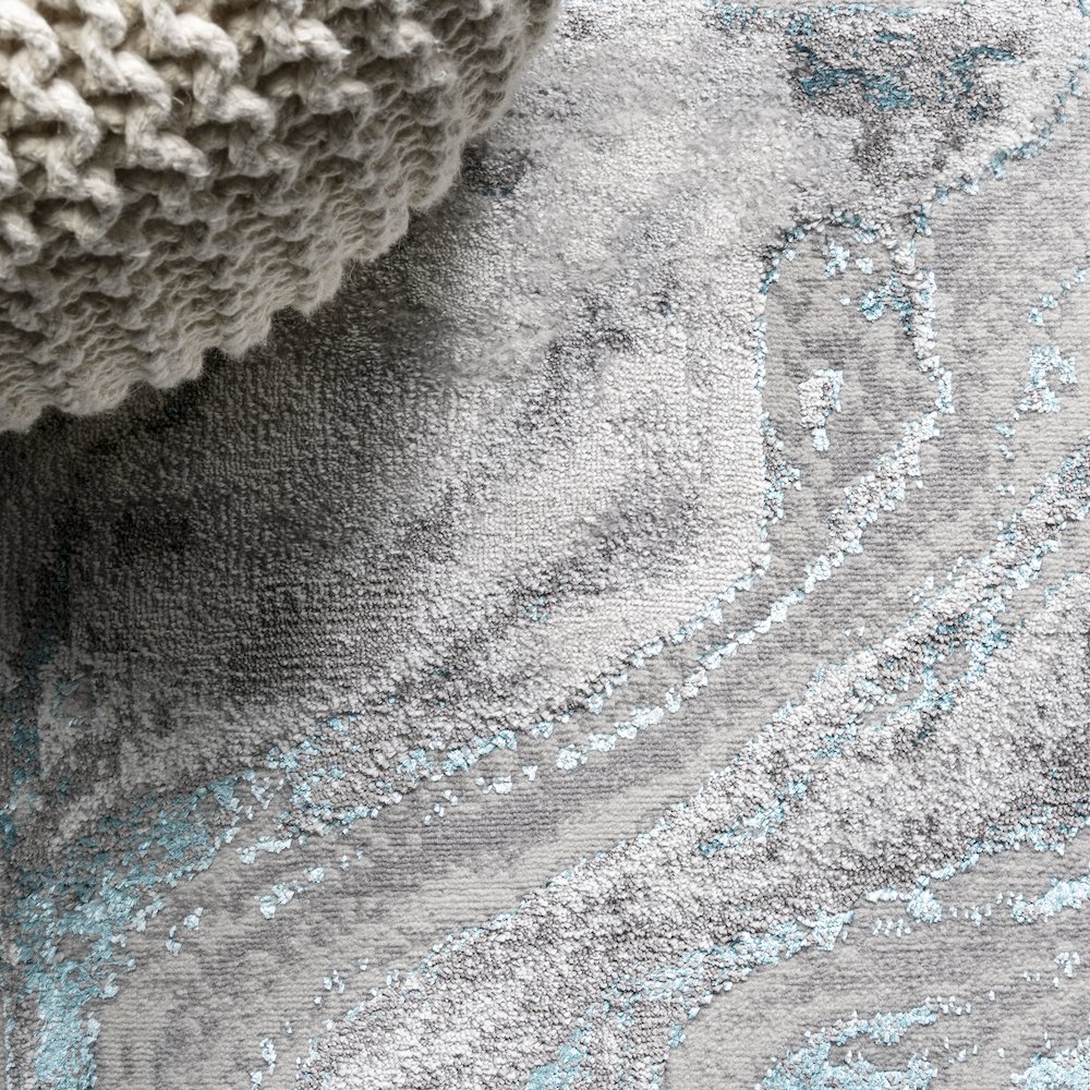 Swirl Marbled Abstract Area Rug. Picture 6