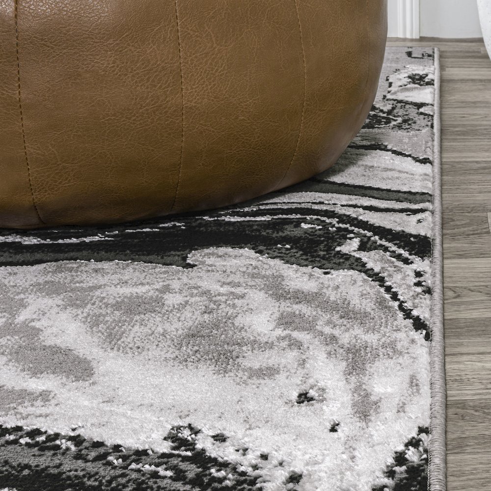 Swirl Marbled Abstract Area Rug. Picture 8