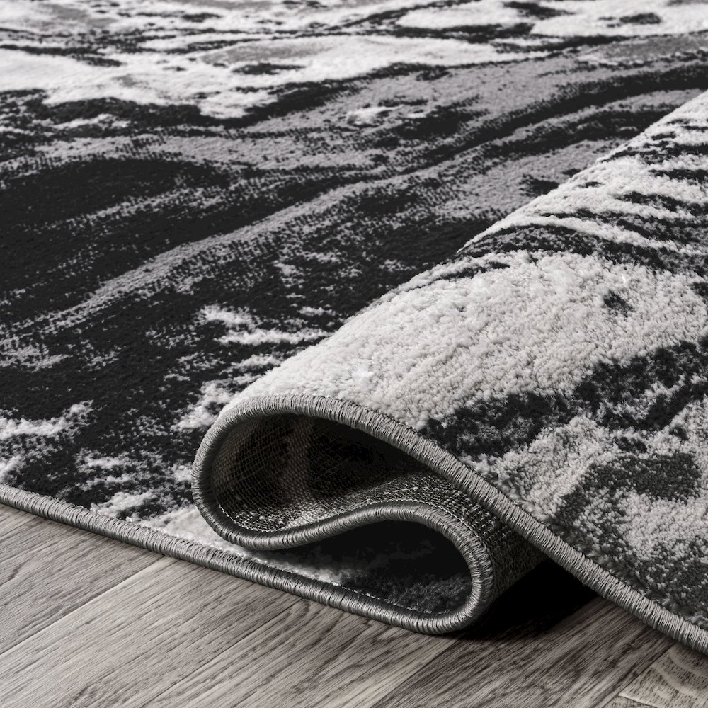 Swirl Marbled Abstract Area Rug. Picture 9