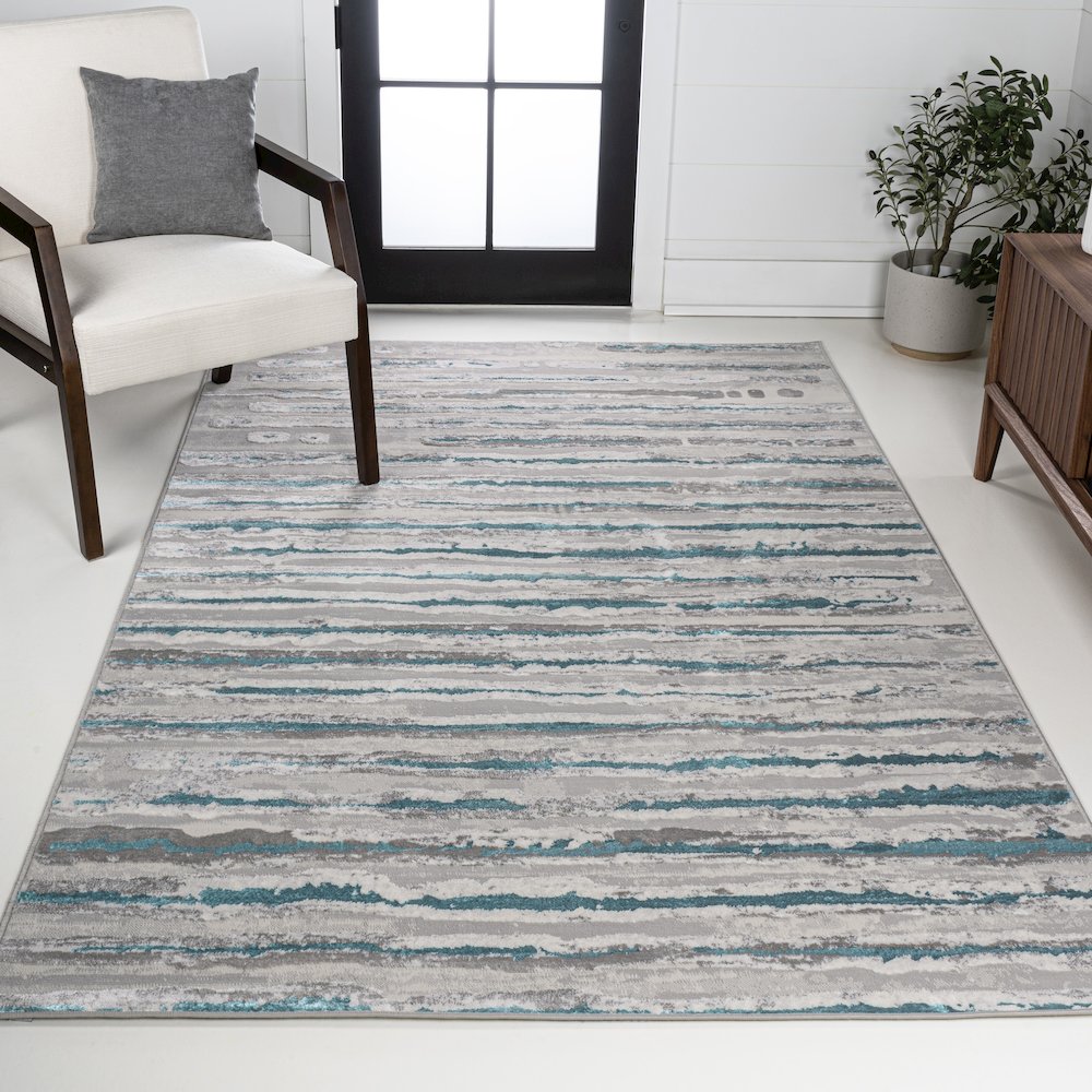 Batten Modern Stripe Area Rug. Picture 4