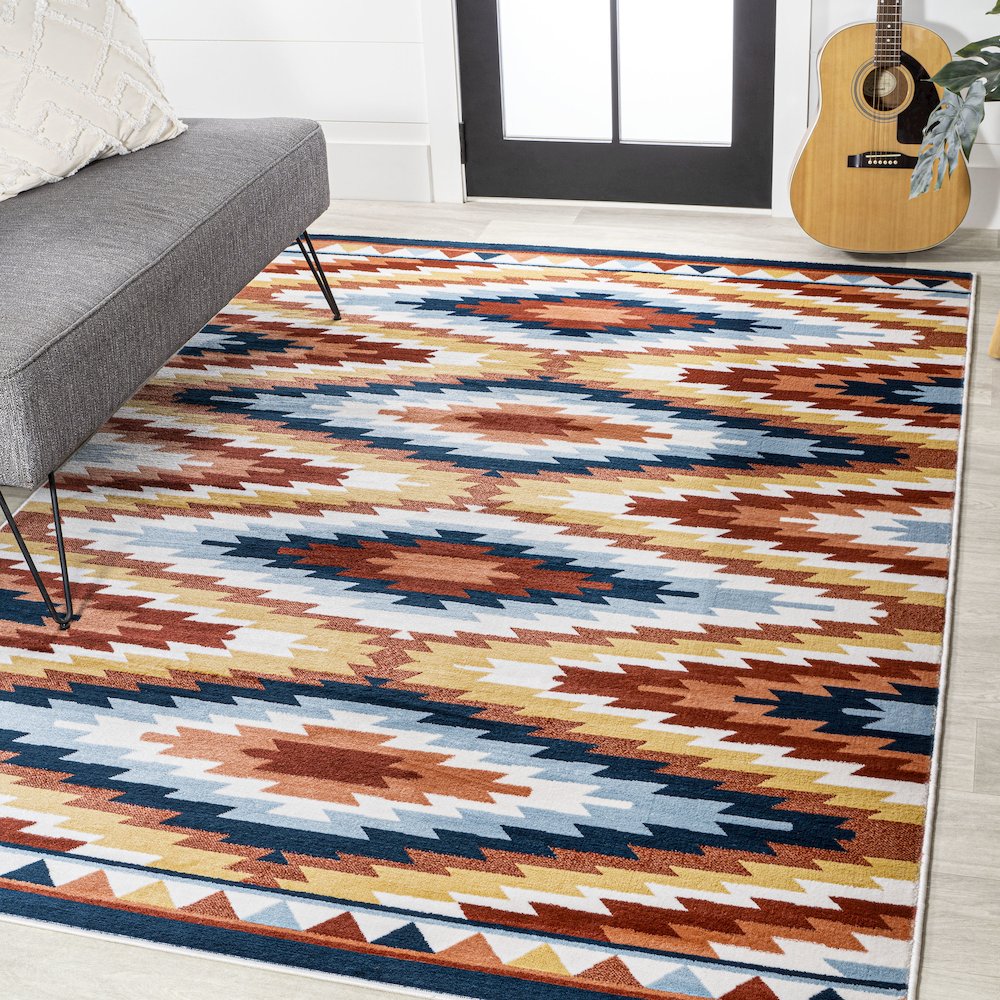 Konya Diamond Kilim Geometric Area Rug. Picture 2