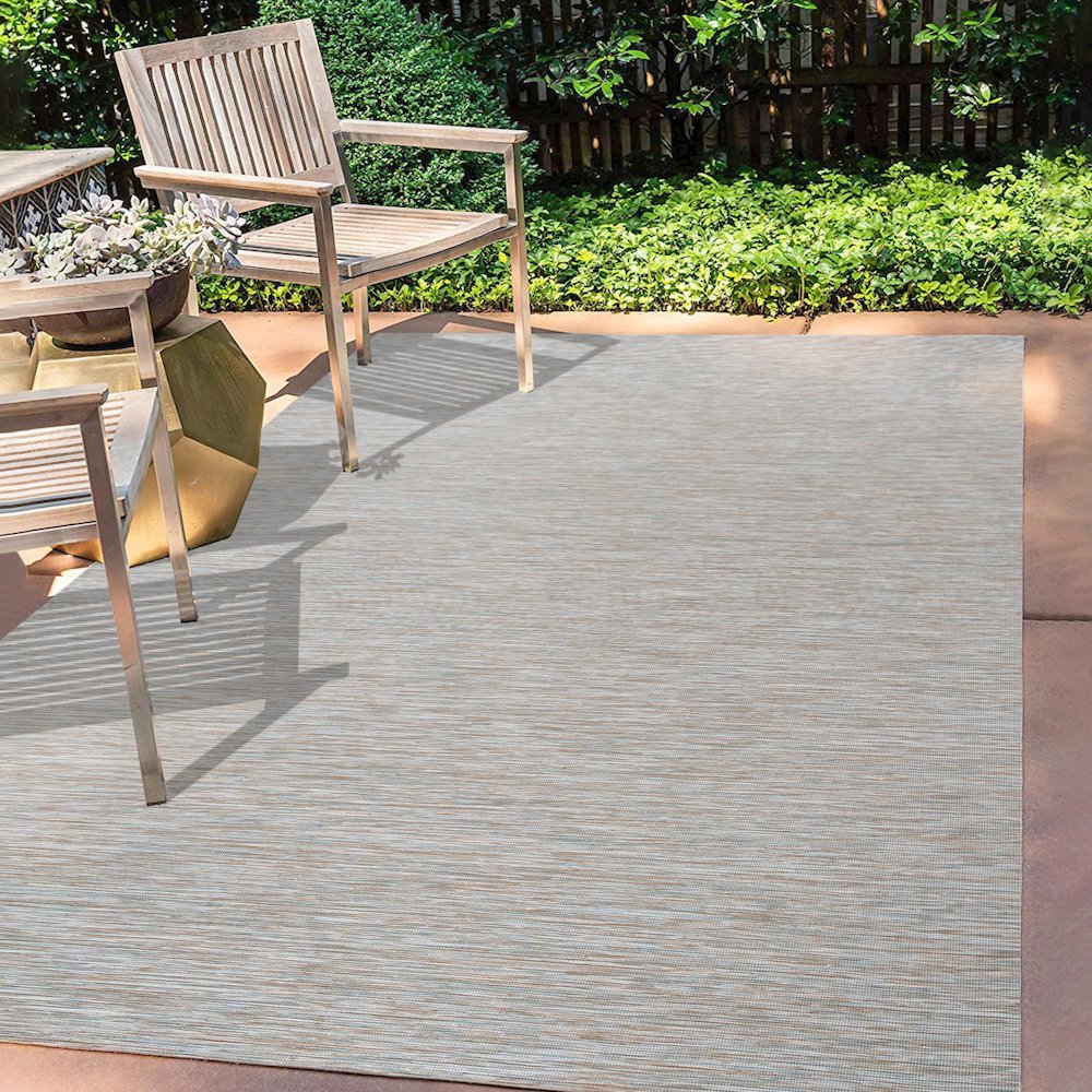 Ethan Modern Flatweave Solid Area Rug. Picture 6