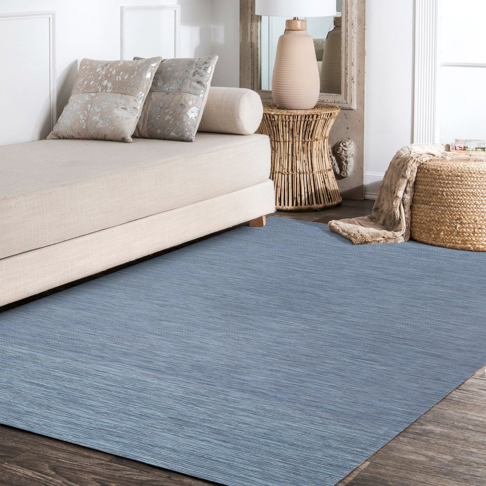 Ethan Modern Flatweave Solid Area Rug. Picture 17