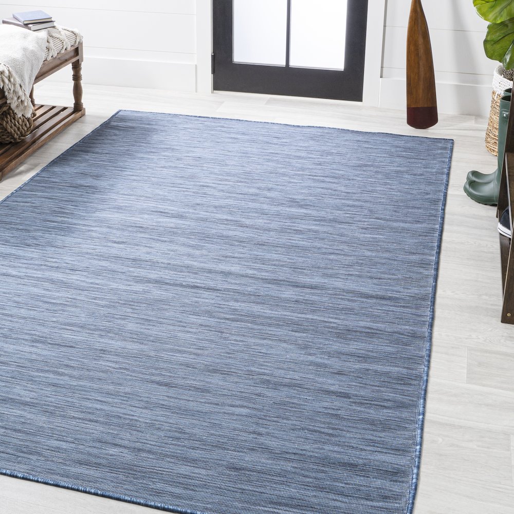 Ethan Modern Flatweave Solid Area Rug. Picture 2