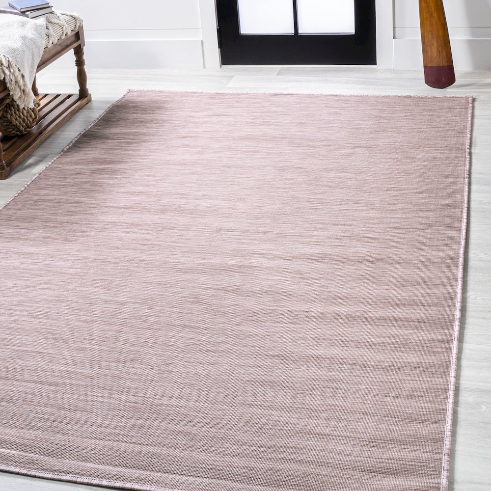 Ethan Modern Flatweave Solid Area Rug. Picture 2