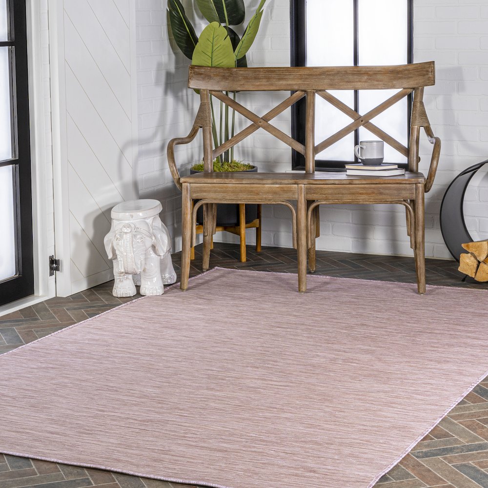 Ethan Modern Flatweave Solid Area Rug. Picture 10