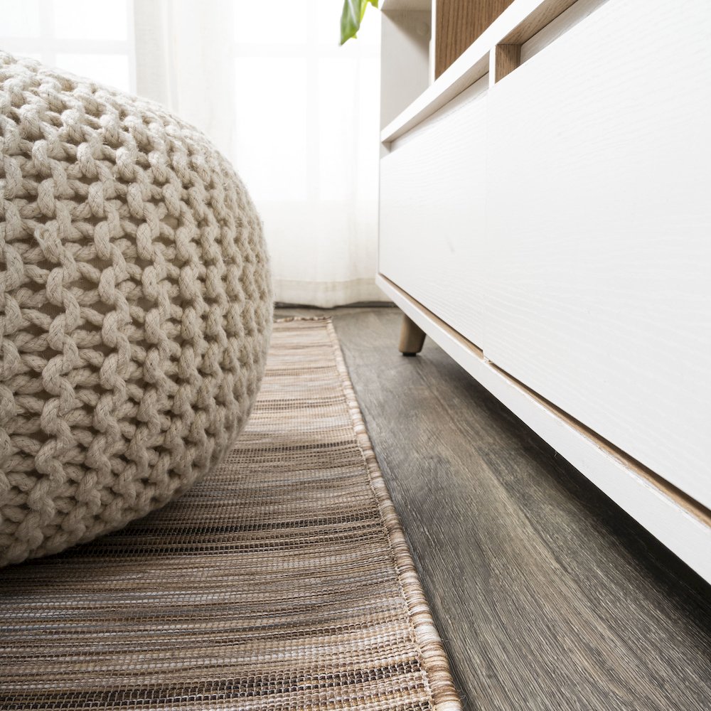 Bo Modern Farmhouse Wide Stripe Area Rug. Picture 15