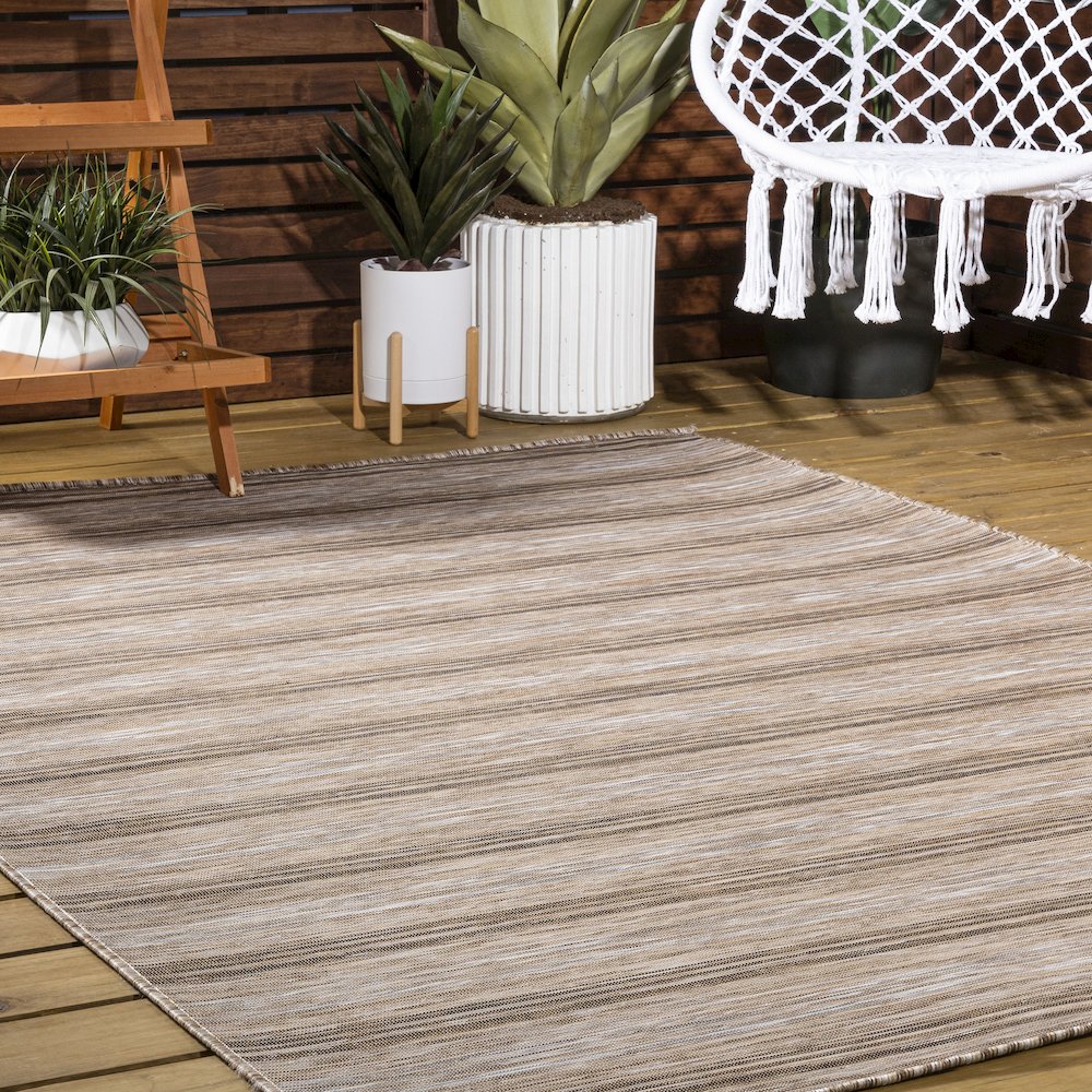 Bo Modern Farmhouse Wide Stripe Area Rug. Picture 7