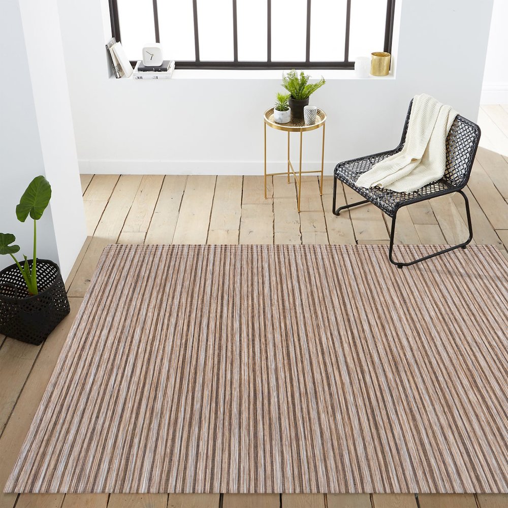 Finn Modern Farmhouse Pinstripe Area Rug. Picture 17