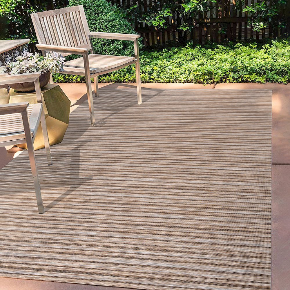 Finn Modern Farmhouse Pinstripe Area Rug. Picture 6