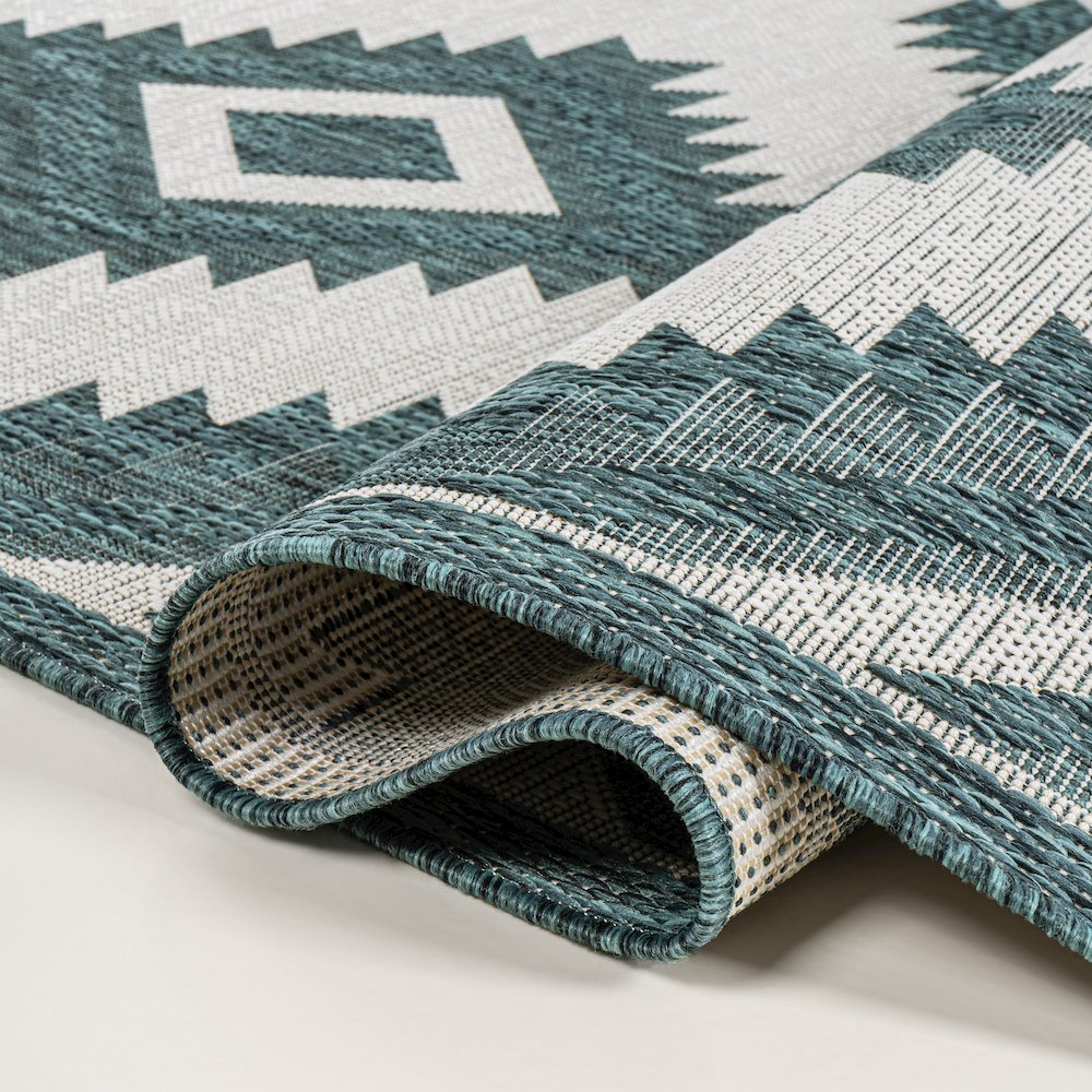 Lior Geometric Moroccan Diamond Indoor/Outdoor Area Rug. Picture 5