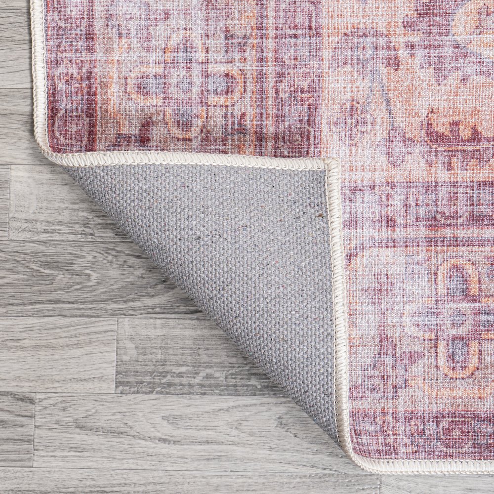 Alacati Ogee Medallion Washable Indoor/Outdoor Area Rug. Picture 6