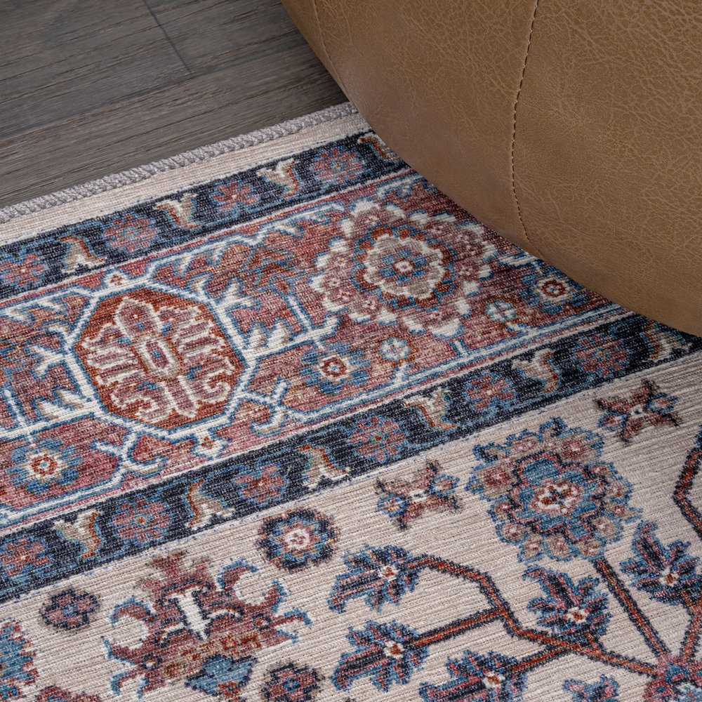 Kemer All-Over Persian Machine-Washable Area Rug. Picture 5
