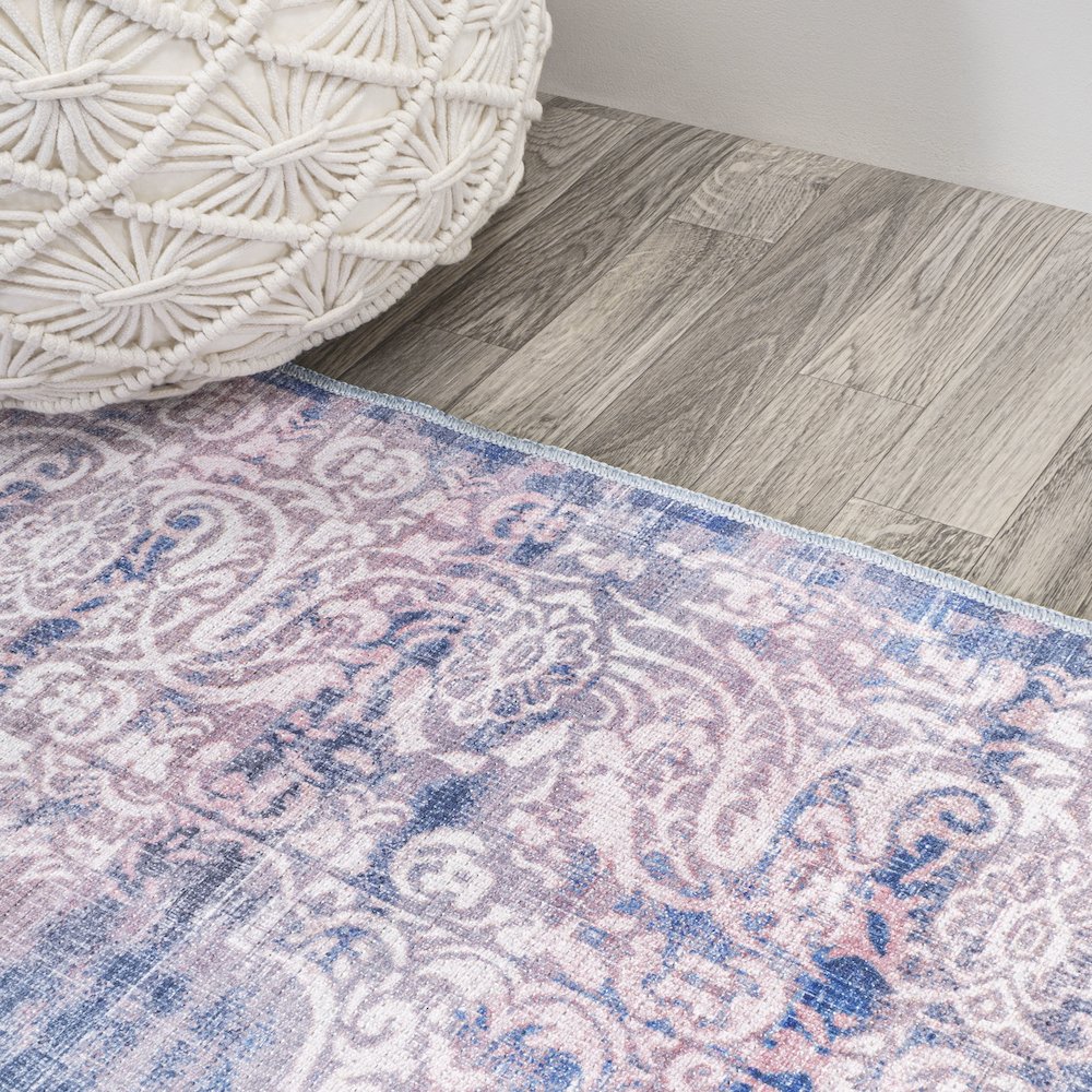 Regis Bohemian Medallion Washable Indoor/Outdoor Area Rug. Picture 7