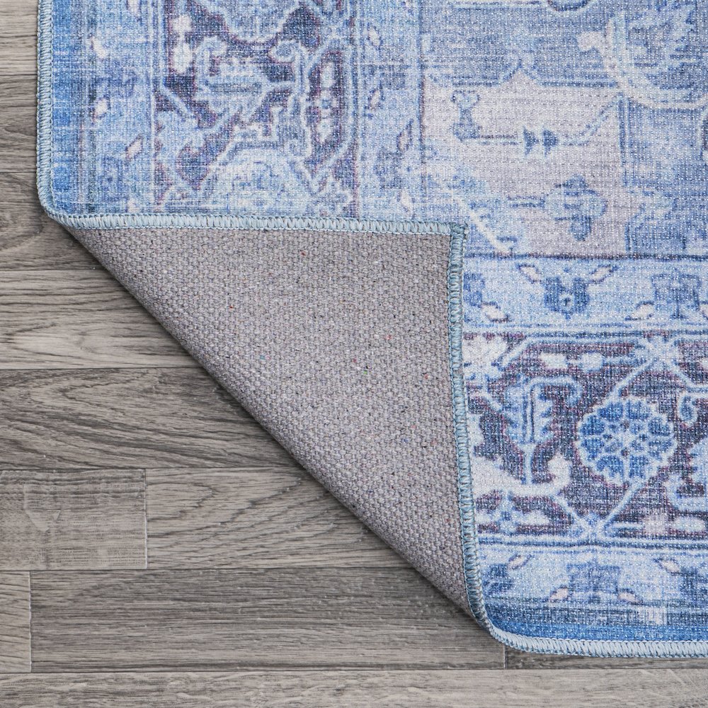 Maris Ornate Medallion Washable Indoor/Outdoor Area Rug. Picture 6
