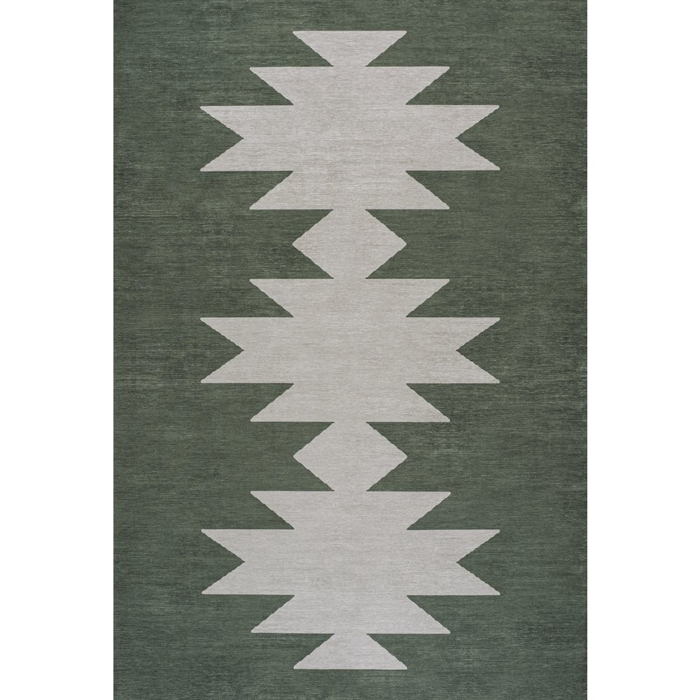 Chayton Minimalist Geometric Machine-Washable Area Rug. Picture 3