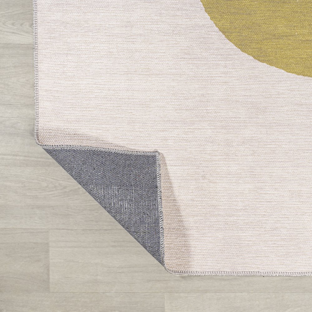 Luola Minimalist Geometric Machine Washable Area Rug. Picture 6