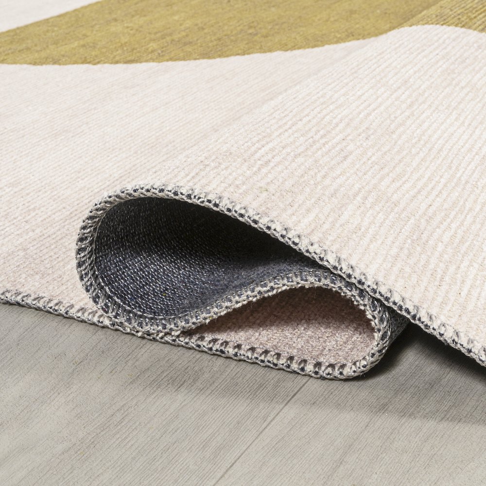 Luola Minimalist Geometric Machine Washable Area Rug. Picture 9