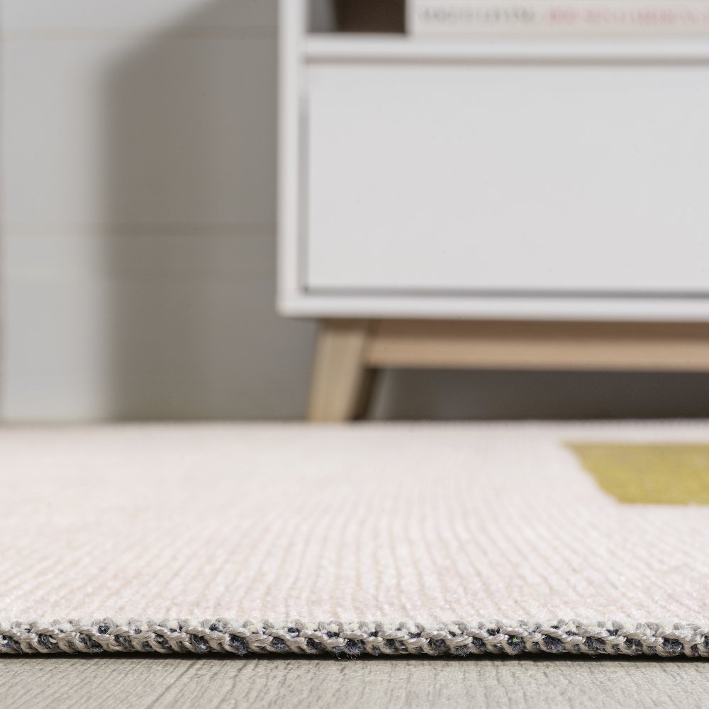 Luola Minimalist Geometric Machine Washable Area Rug. Picture 14