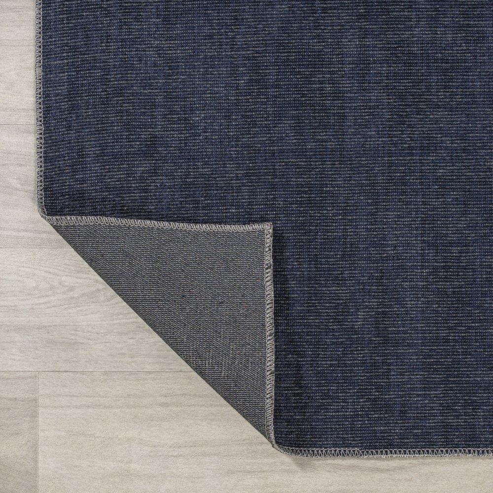 Linja Solid Centre Stripe Machine Washable Area Rug. Picture 6