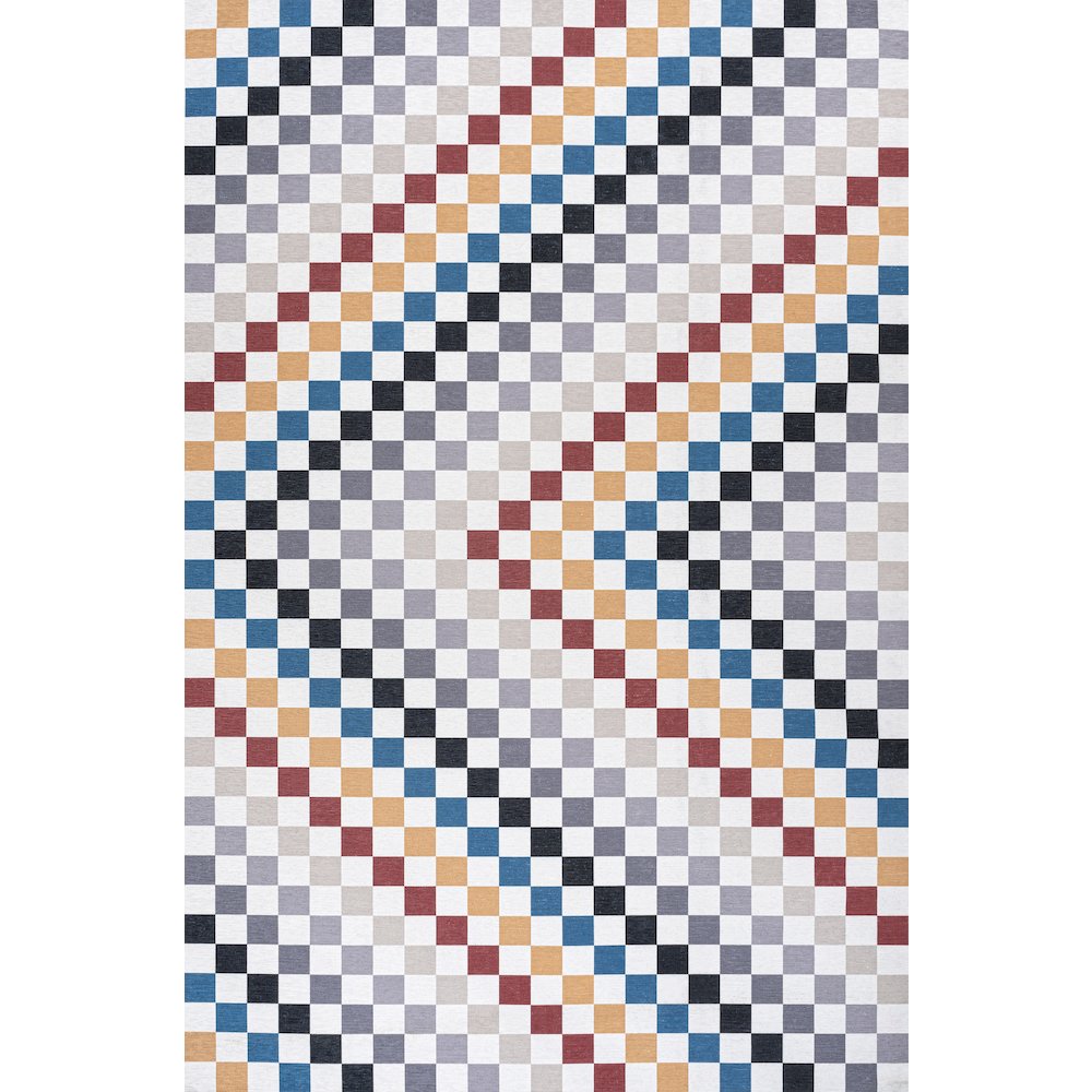 Sloane Classic 2-Stripe Border Washable Area Rug. Picture 3