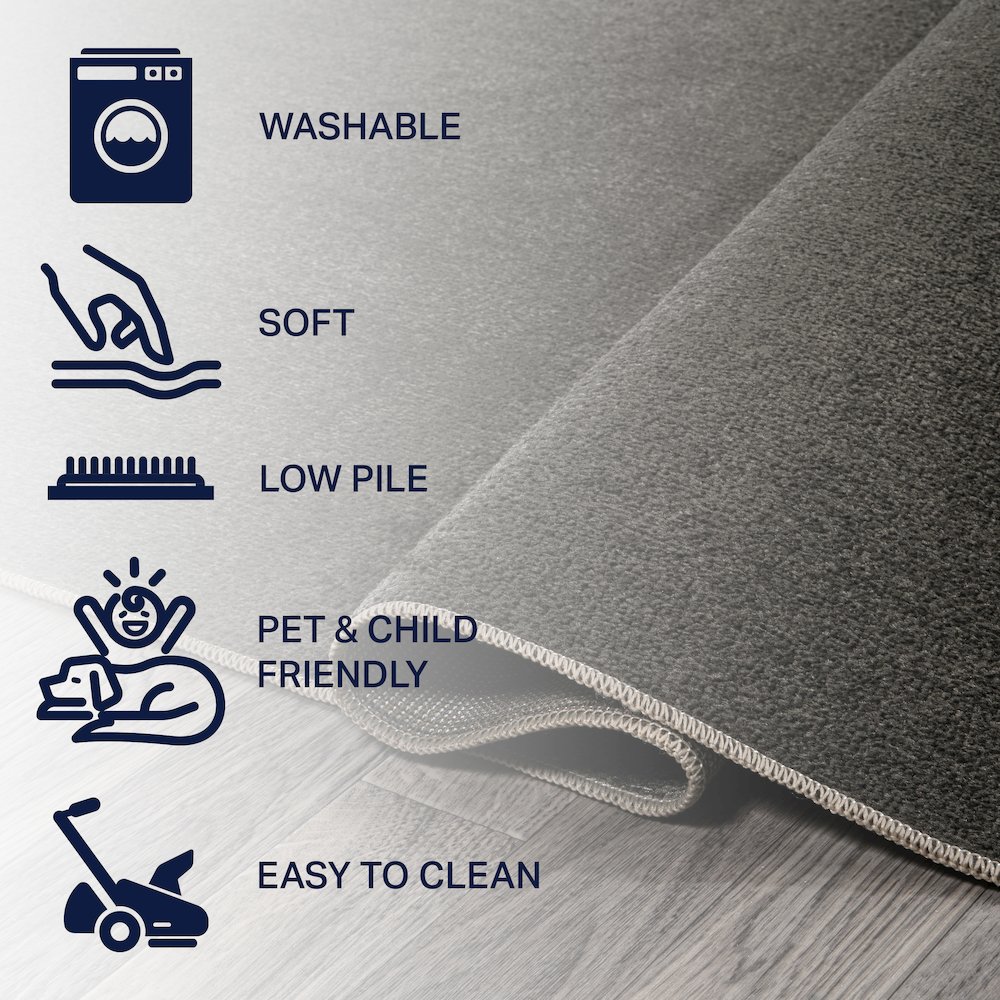 Twyla Classic Solid Low-Pile Machine-Washable Area Rug. Picture 9