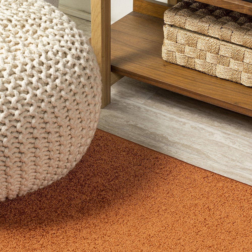 Haze Solid Low-Pile Area Rug. Picture 7