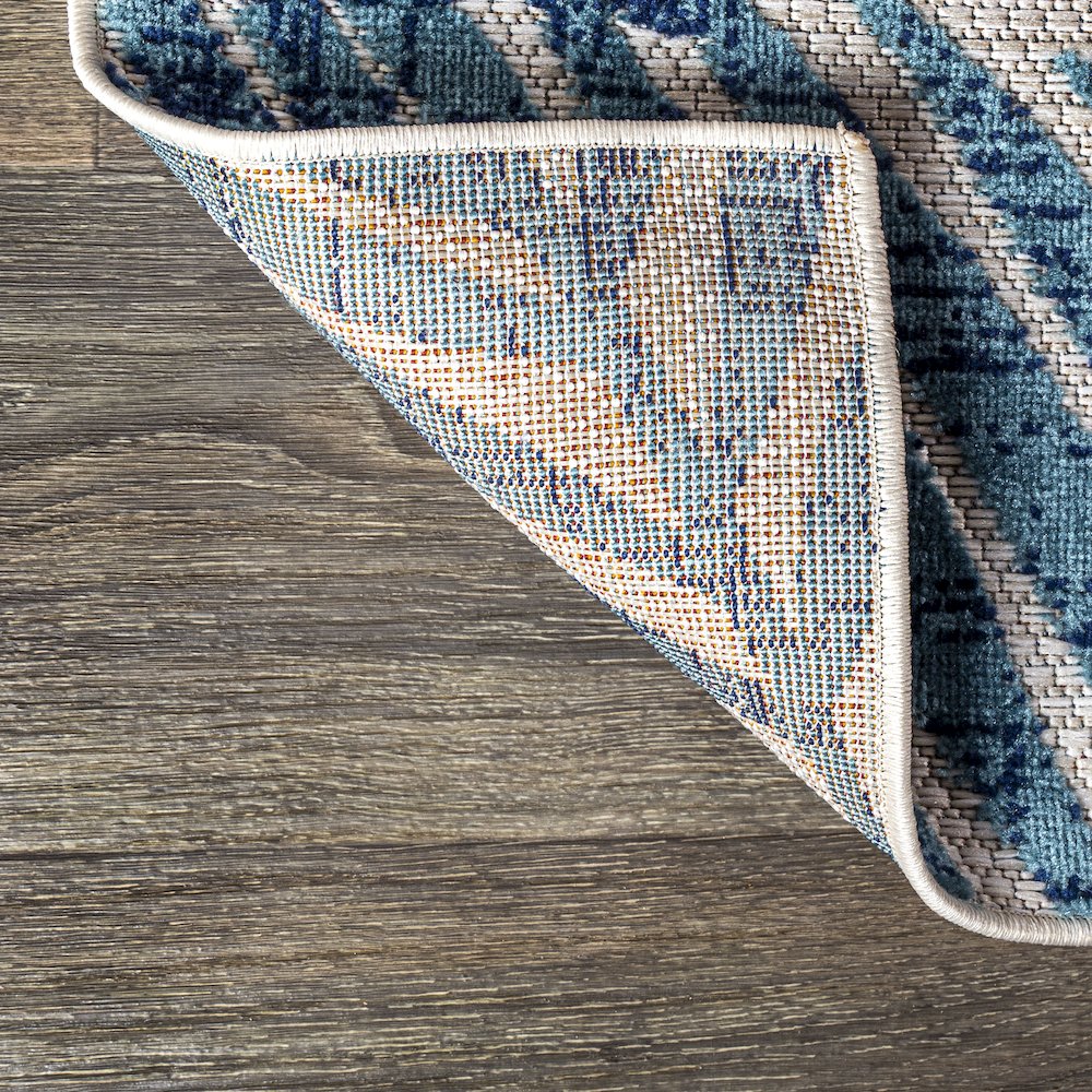 Tropics Palm Leaves Indoor/Outdoor Area Rug. Picture 3