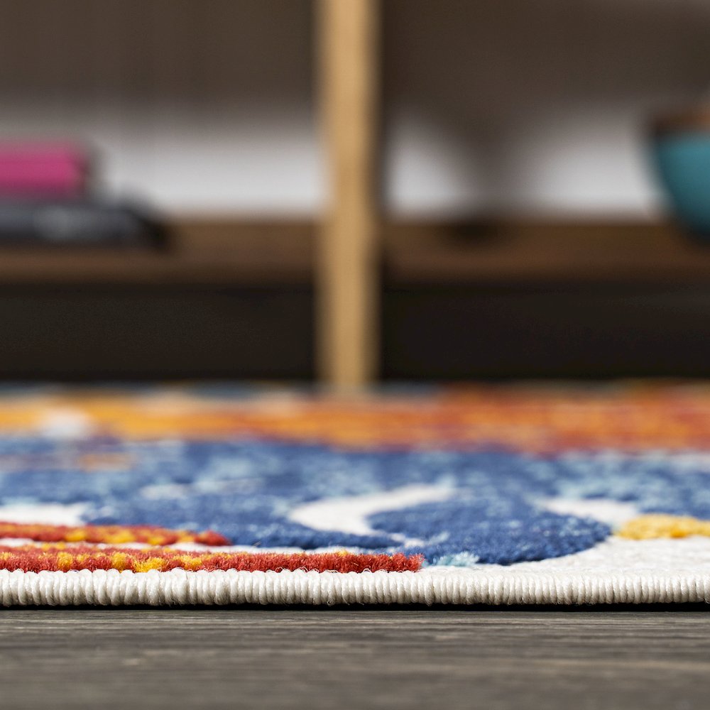 Tropics Palm Leaves Indoor/Outdoor Area Rug. Picture 9