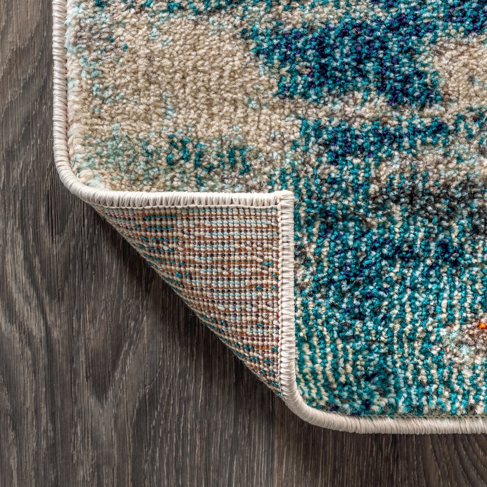 Contemporary Pop Modern Abstract Brushstroke Area Rug. Picture 5