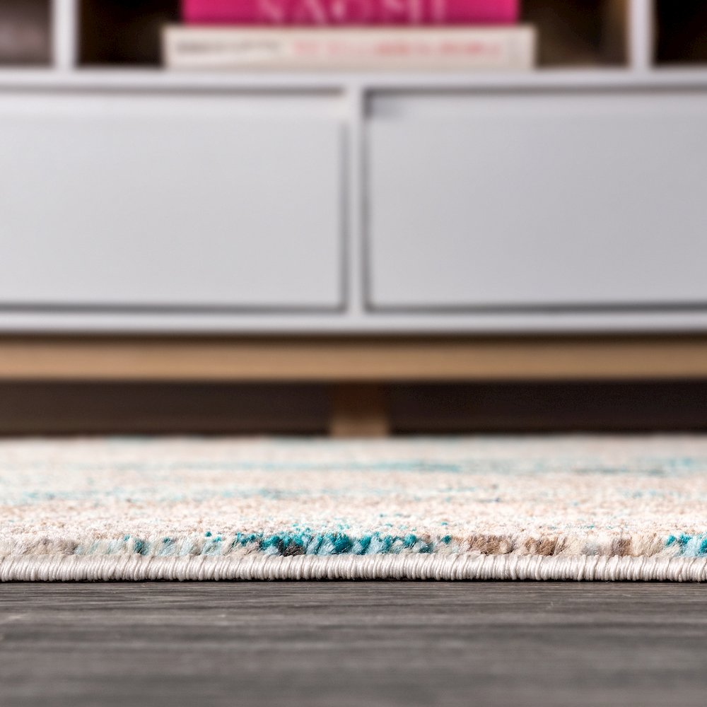 Contemporary Pop Modern Abstract Vintage Faded Area Rug. Picture 9