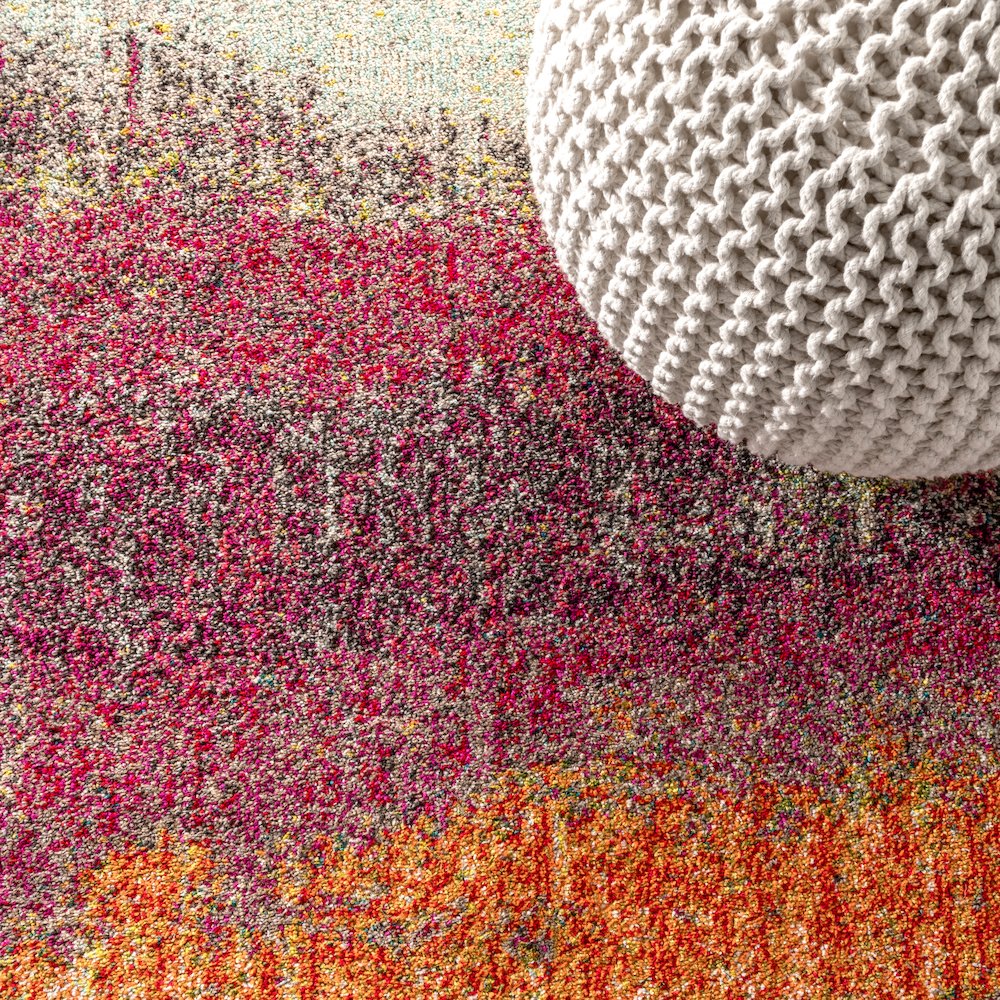 Style Contemporary Pop Modern Abstract Vintage Area Rug. Picture 6